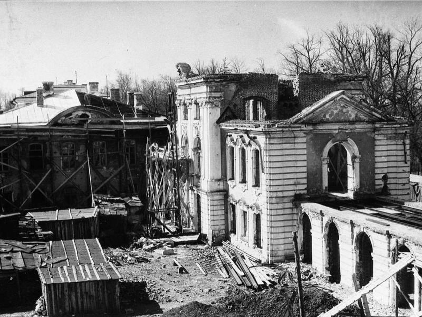 петергоф после великой отечественной войны фото