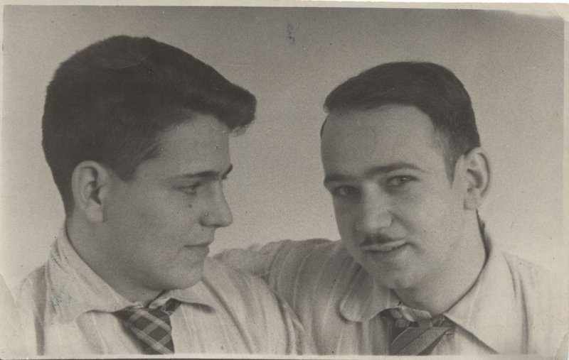«Шатиришвили В.Ш. и Вергунов В.М. в госпитале № 4634 перед выпиской.»
