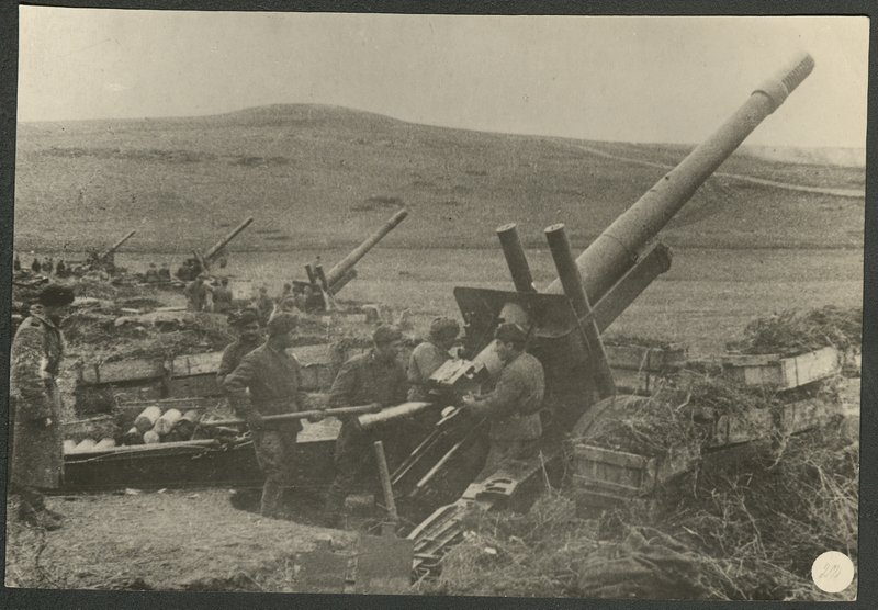 Artillery Fire Against Enemy Defense Line