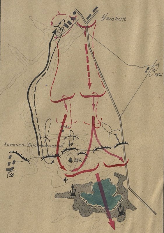 Image: Combat route of the 41st guards rifle regiment