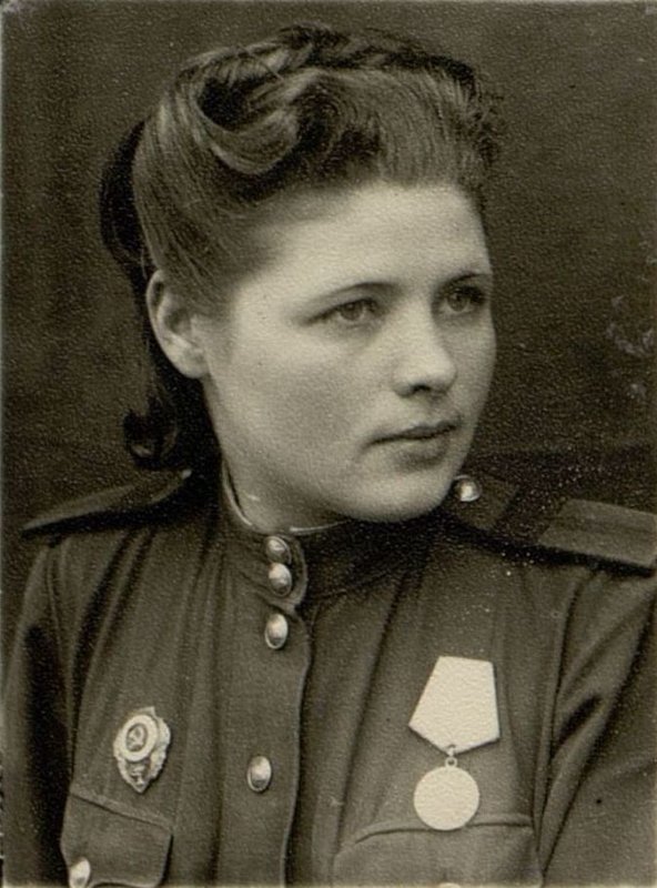 Image: The nurse of the medical unit, Sergeant Major Makshtareva V.P.