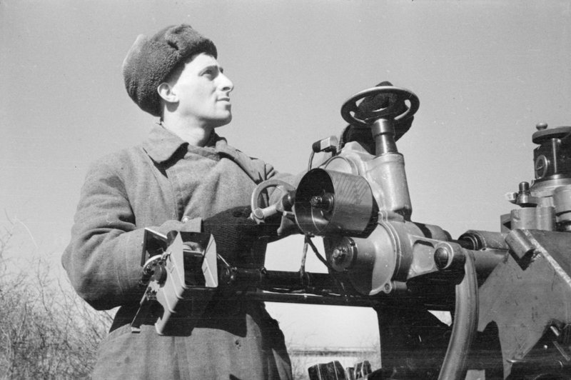 I. Schneidman the first sighting of an anti-aircraft gun that shot down twelve enemy aircraft