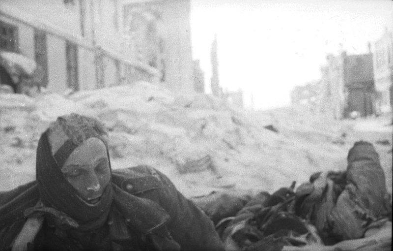 Killed German soldier