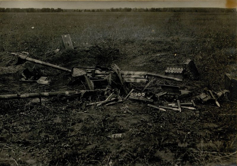 Image: German anti-tank gun. Destroyed on 16.7.43 by the 1st battery of the 125th Cannon Artillery Regiment in the Grinevka district