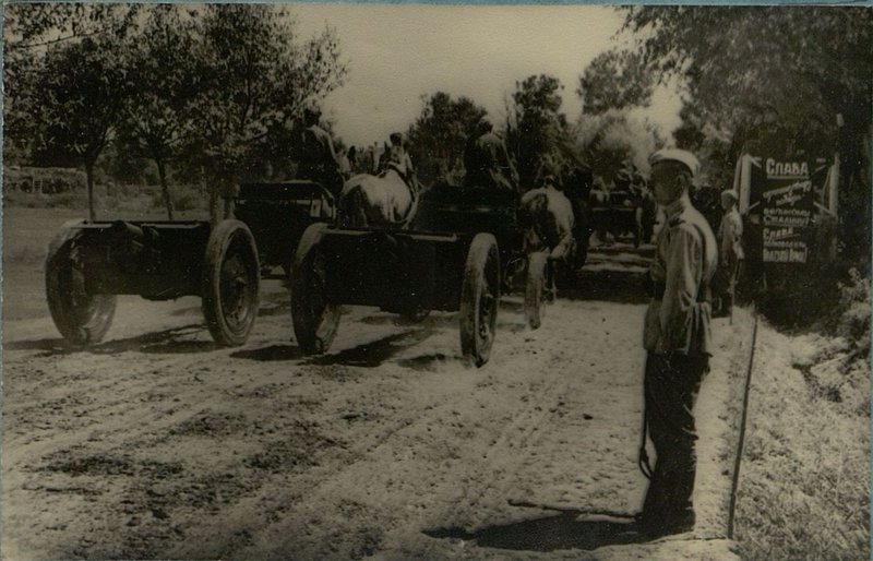 Фотография: Парад частей армии на месте боев на Сандомирском плацдарме