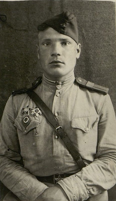 Фотография: Старшина Василий Георгиевич Синяков, кандидат Всесоюзной Коммунистической партии большевиков
