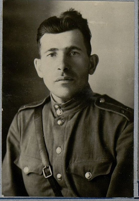 Image: The company commander, Technician Lieutenant Nikulin M.F.