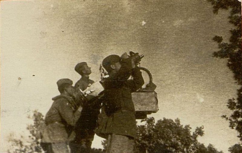 Image: Covering the object of work from enemy air raids