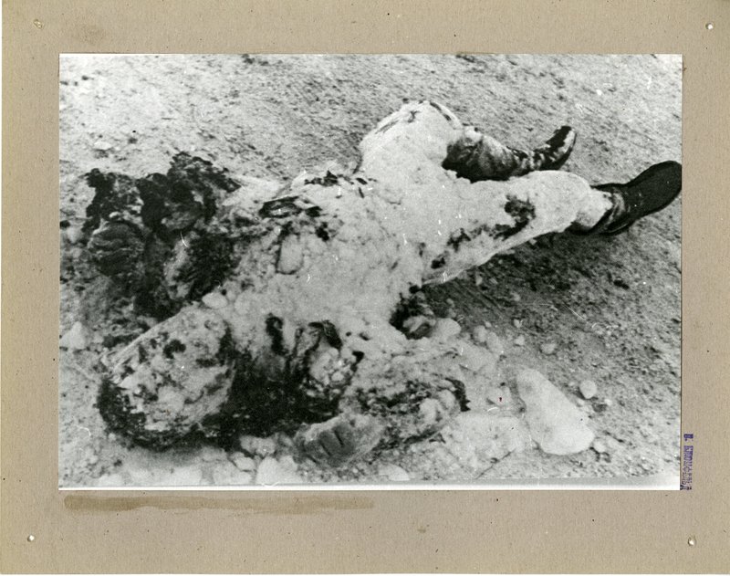 "Fallen Red Army Soldier in Snow"