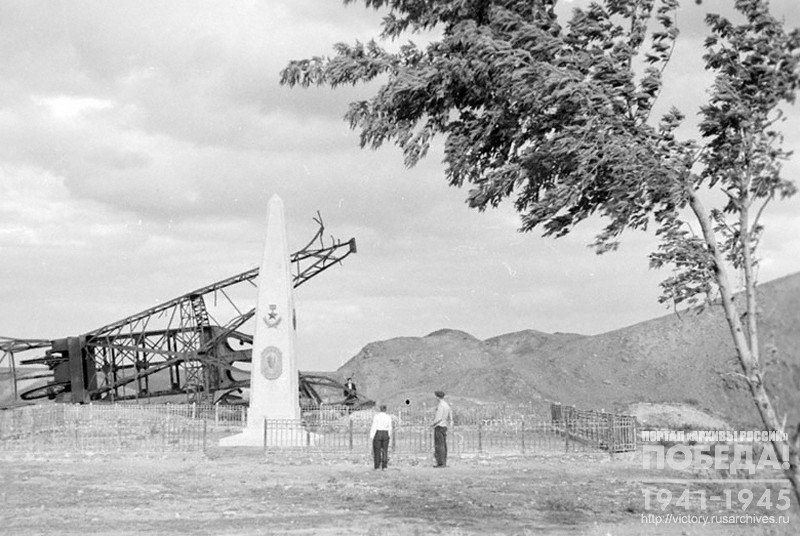 Obelisk near the shaft where the members of the Young Guard (underground resistance group in Krasnodon) were executed
