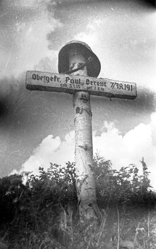 German military cemetery in Brest. The graves of German soldiers killed in the first months of the war