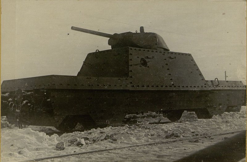 Фотография: Общий вид бронеплощадки ПЛ-43