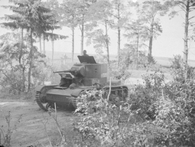 Soviet tanks move to their initial positions