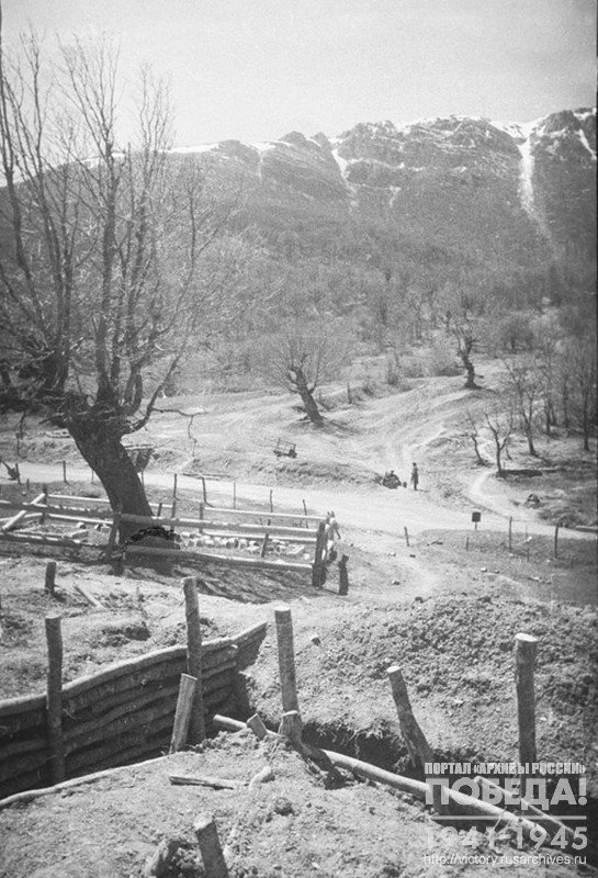 German bunkers in Alushta. Crimea, 1944