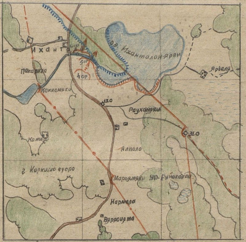 Image: The layout of the battle formations of the regiment