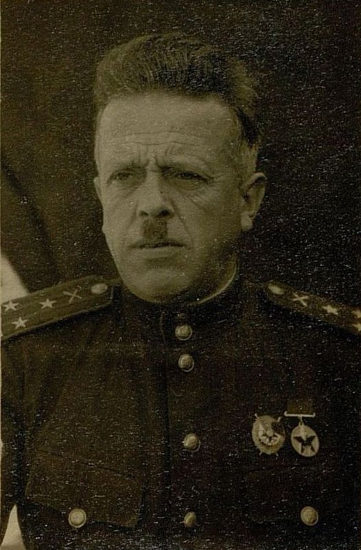 Image: Colonel Mishnin Mikhail Alexandrovich. Commander of the 18th separate anti-tank artillery brigade of the Reserve of the High Command