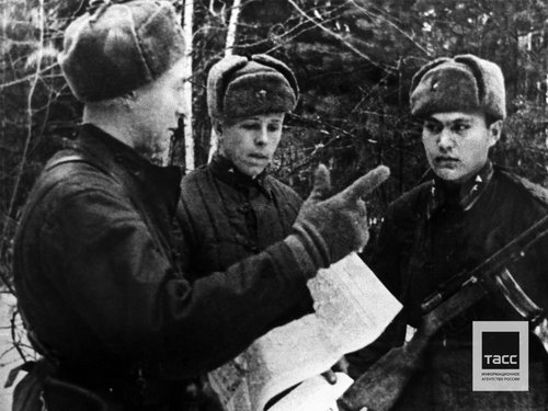 Члены отряда особого назначения Западного фронта