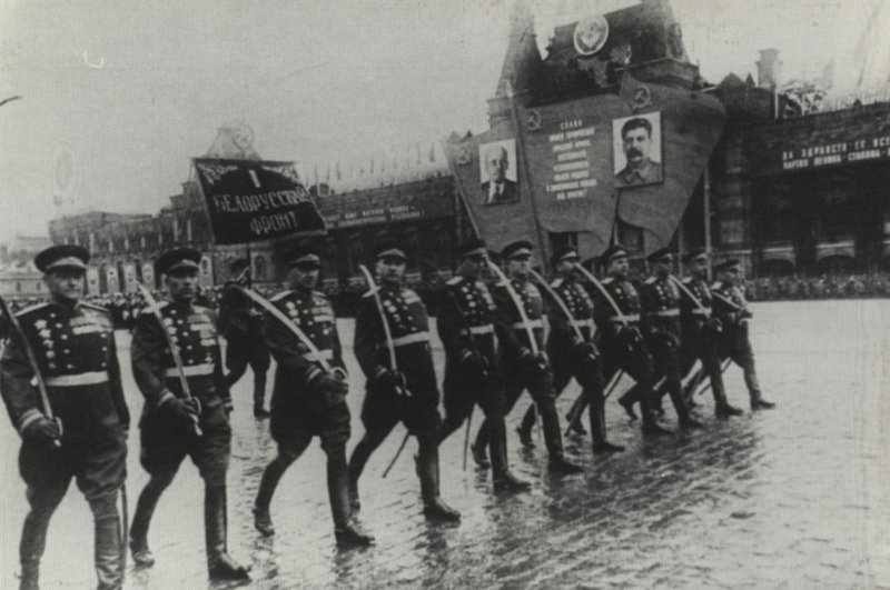 Army commanders of the 1st Belorussian Front at the Victory Parade