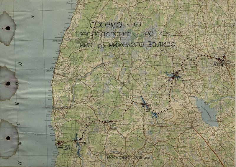 Image: Scheme № 23. Chasing the enemy to the Gulf of Riga