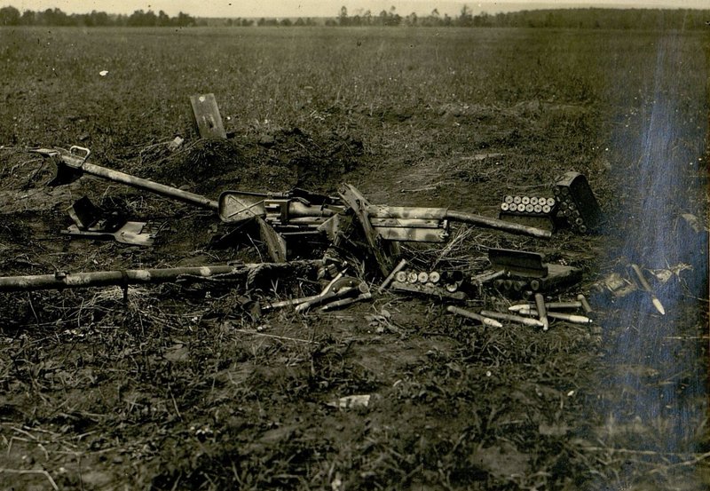 Image: German anti-tank gun. Destroyed on 16.7.43 by the 1st battery of the 125th Cannon Artillery Regiment in the Grinevka district