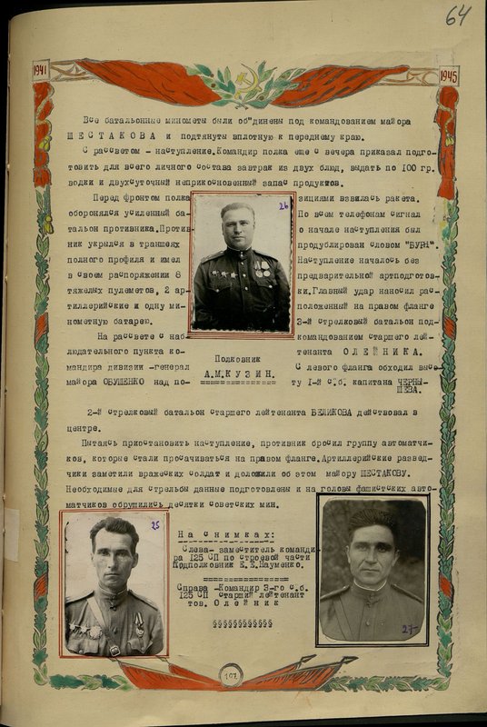 Оригинальный образ: Справа - Командир 3-го стрелкового батальона 125 стрелкового полка старший лейтенант товарищ Олейник