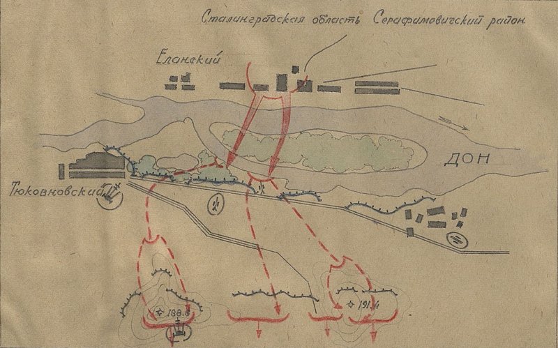 Image: Combat route of the 41st guards rifle regiment