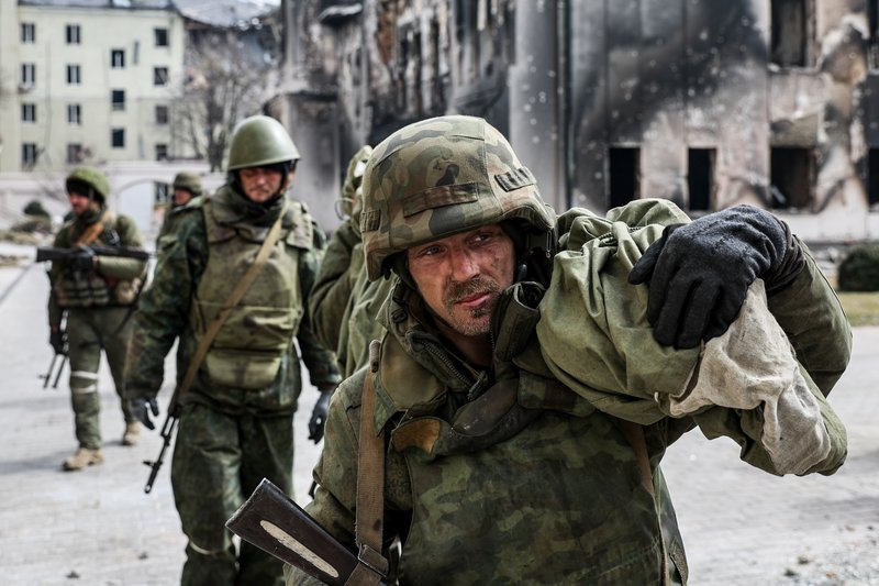 Военнослужащие Народной милиции ДНР в Мариуполе