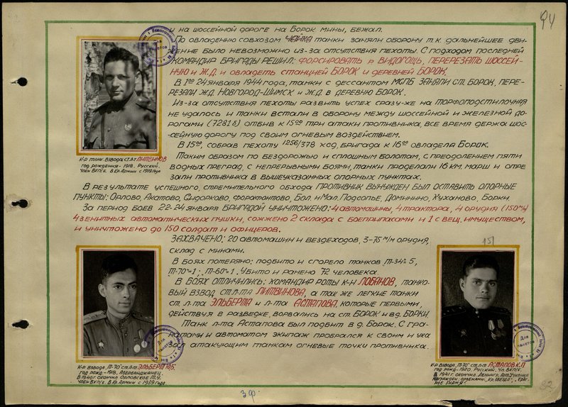 Original image: Tank platoon commander Senior Lieutenant Litvinov