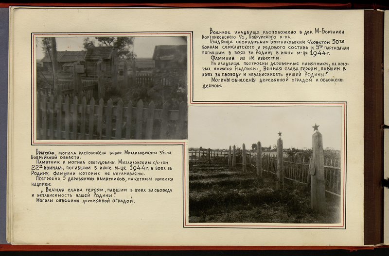 Original image: The mass grave is located near the Mikhailovsky village council of the Bobruisk region