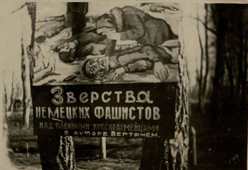 Фотография: Митинг протеста против зверст гитлеровских мерзавцев