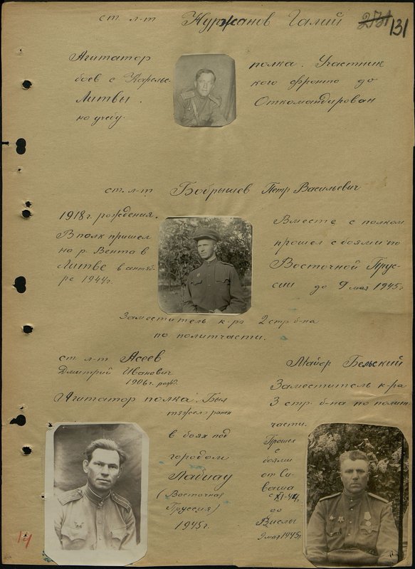 Original image: Major Belsky. Deputy commander of the 3rd rifle battalion for political affairs