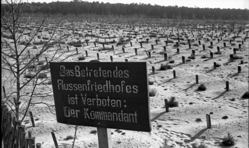 «Концлагерь Майданек. Кладбище умерших русских узников.»