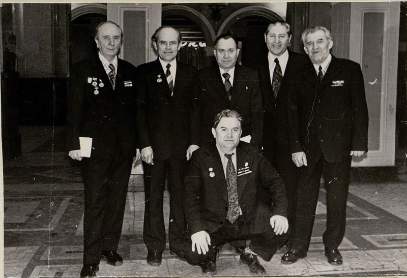 Image: Genritsa G.E., Simonenko M.R., Aleksankin, Timokhin S.S., Kamensky V.I., below Kurtov S.D.
