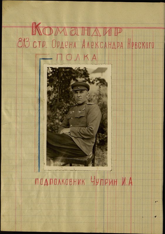 Оригинальный образ: Командир 813 стрелкового ордена Александра Невского полка подполковник Чуприн И.А.