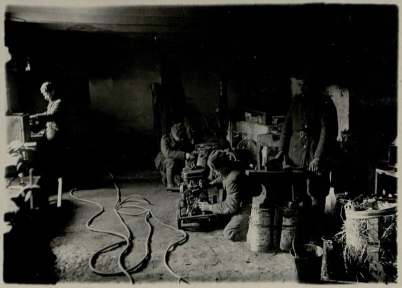 Image: In a repair shop