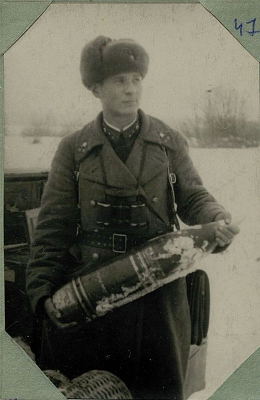 Image: The German invaders, fleeing under the onslaught of our units, left a warehouse with ammunition