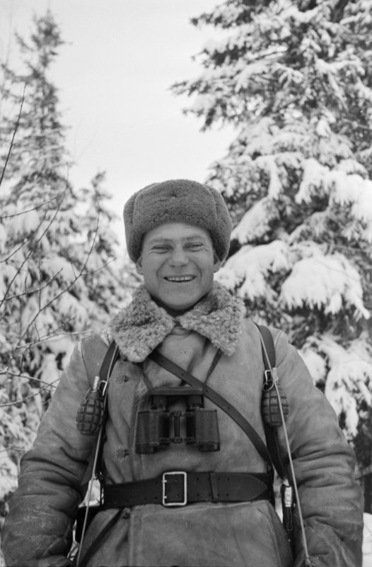 Battalion Commissar of the 1073rd Rifle Regiment of the 8th Guards Panfilov Division P. Logvinenko