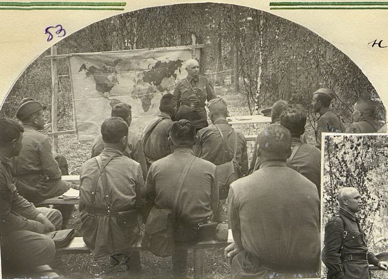 Image: A group of political personnel in the classroom. 1st Combat Asset Conference
