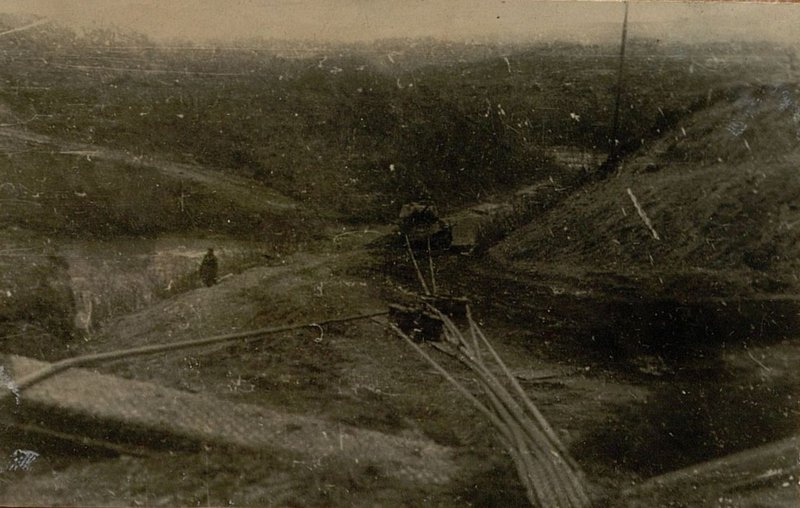 Фотография: Дальнейшая эвакуация танка Т-34 в кв. 1830 при помощи палисспасов