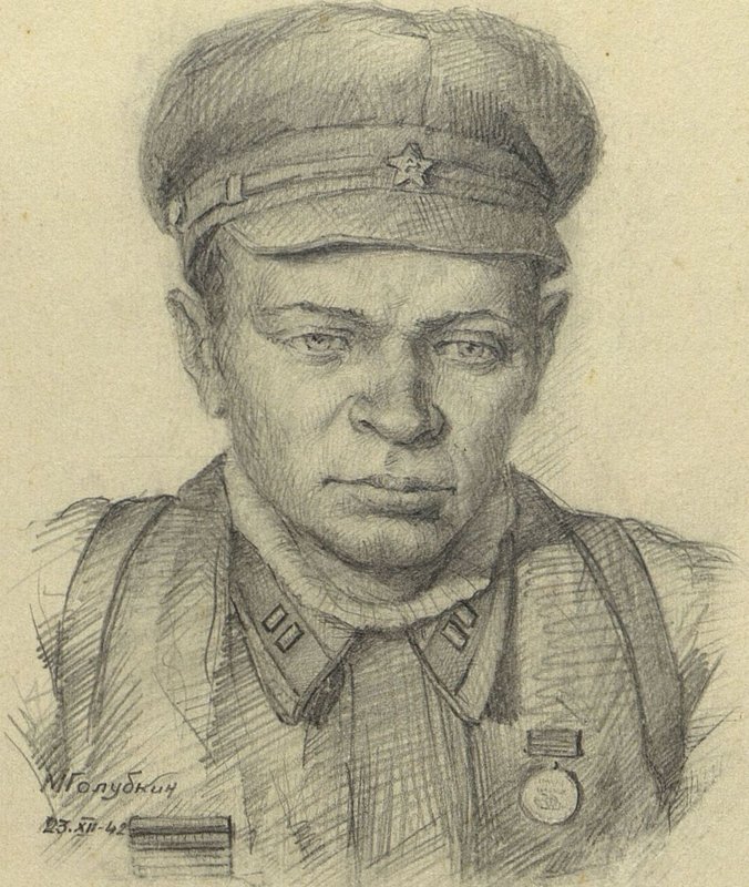 Image: Deputy Regiment Commander for Political Affairs Major Shatny Tikhon Timofeevich