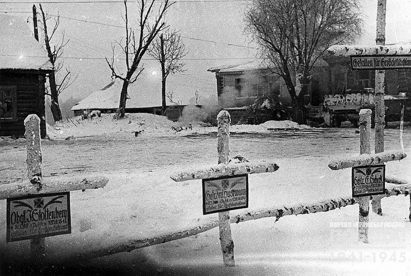 One of the many German cemeteries in the district of Maloyaroslavets