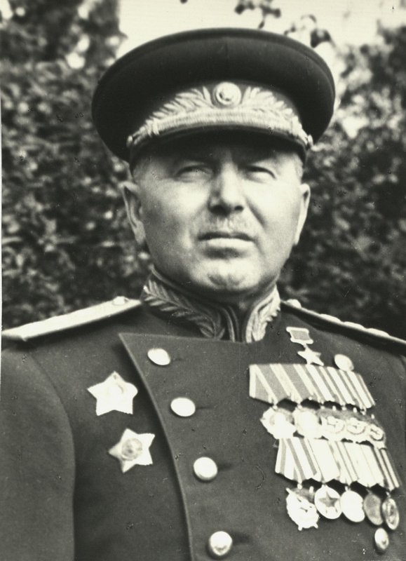 Portrait of the Hero of the Soviet Union Commander of the 3rd Shock Army, Colonel General Kuznetsov