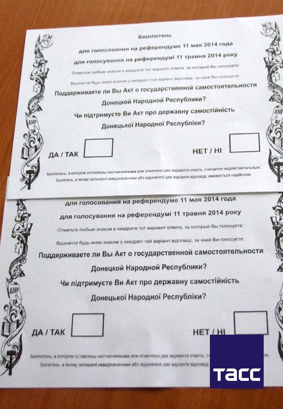 During the demonstration of ballots