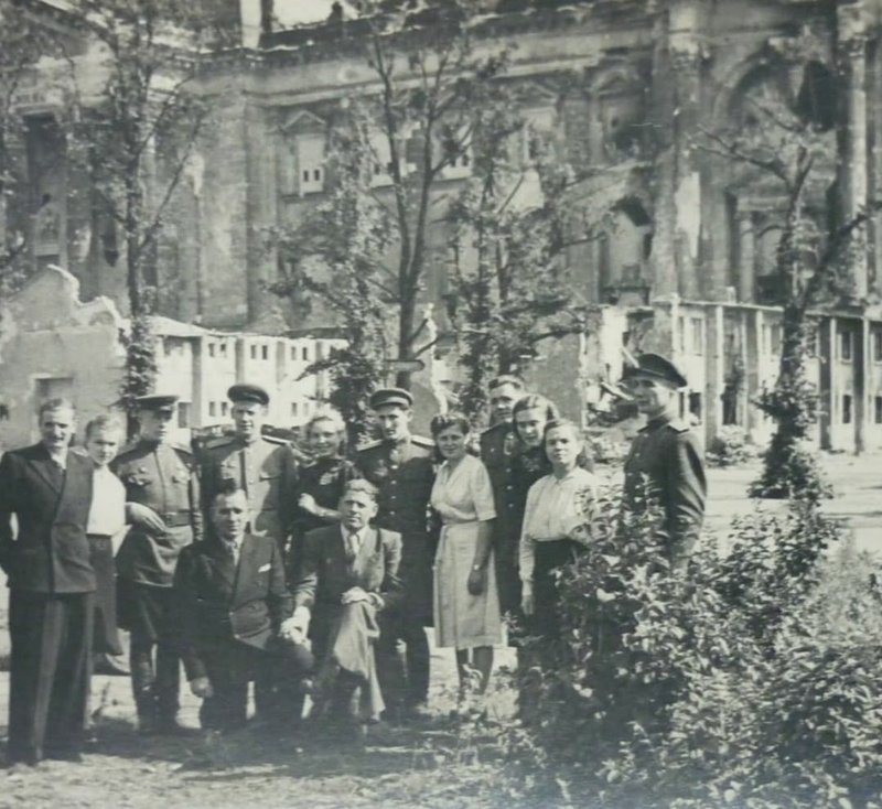 At the walls of the Reichstag. 1945. Berlin