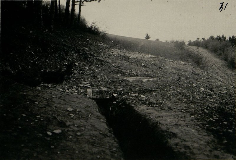Image: Unfinished enemy pillbox in Zilina. In the zone of action of the 17th Guards Rifle Division