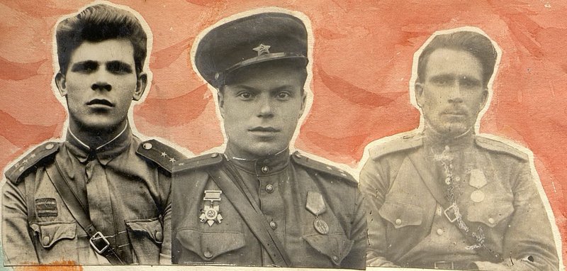 Image: Battalion commanders. Combat-1 Captain Spirkov, Combat-2 Senior Lieutenant Kostenko, Combat-3 Captain Danilov