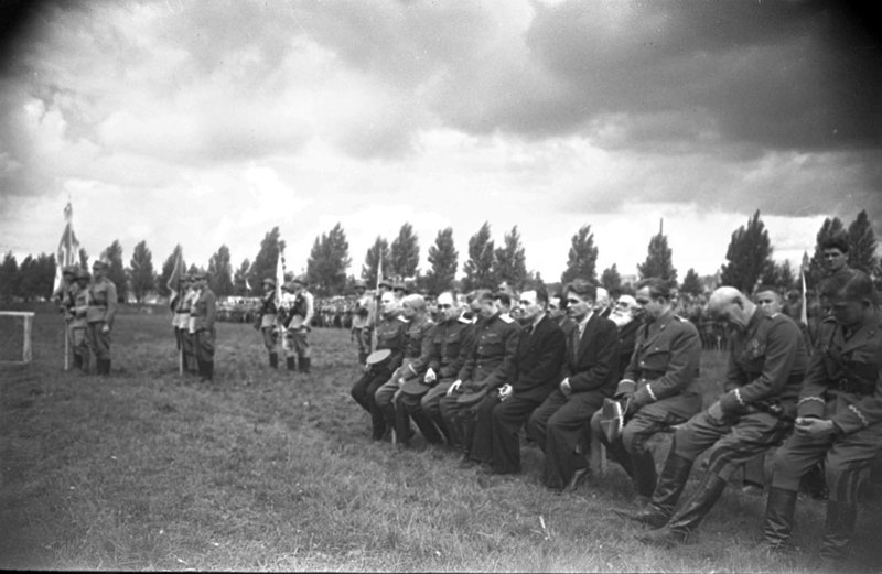 Soviet and Polish Commanders and members of the Polish National Council