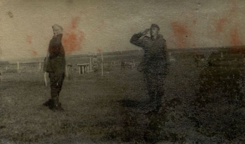 Фотография: На занятиях строевой подготовки