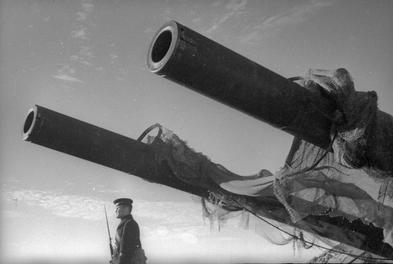 305-mm coastal tower battery. Kola Peninsula