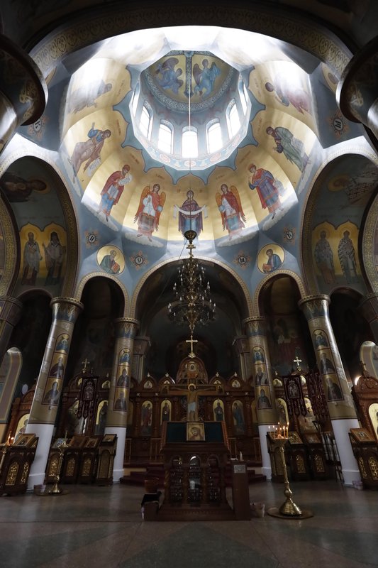 Внутренняя реставрация храма Николая Угодника в Мариуполе, ДНР.
